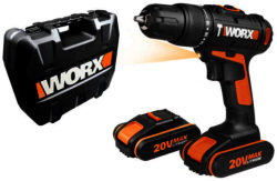 Worx 20V Hammer Drill with 2 Lithium-Ion Batteries